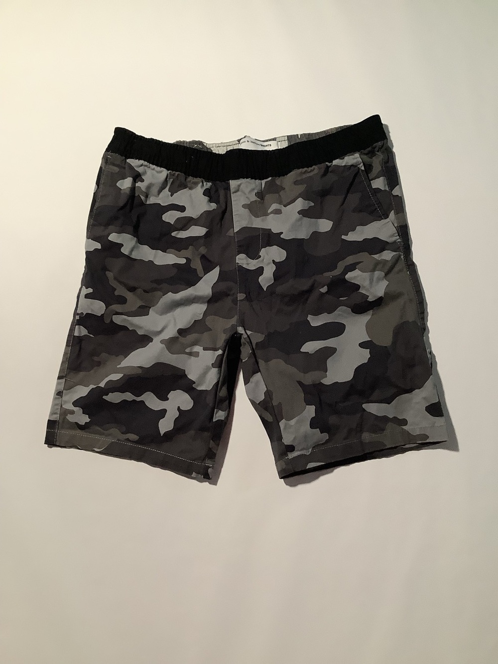 Hudson & Barrow Stretch Golf Shorts Grey Camo Cotton Men’s 32
